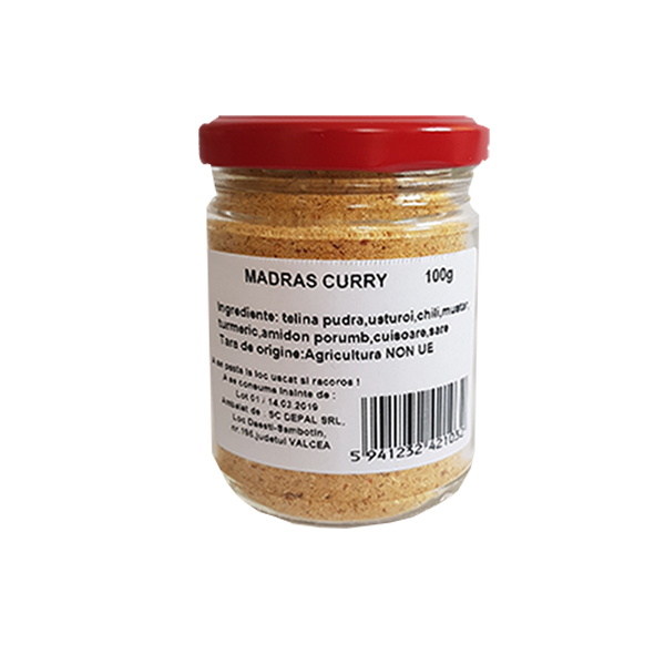 Madras curry (condiment) Driedfruits – 100 g